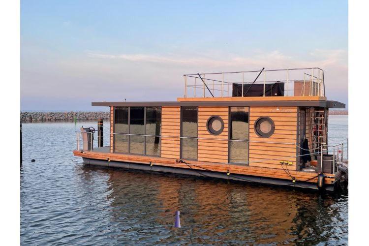 Hausboot Fjord Haven Mit Biosauna In Барт Екстериор снимка
