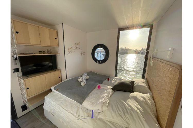 Hausboot Fjord Haven Mit Biosauna In Барт Екстериор снимка